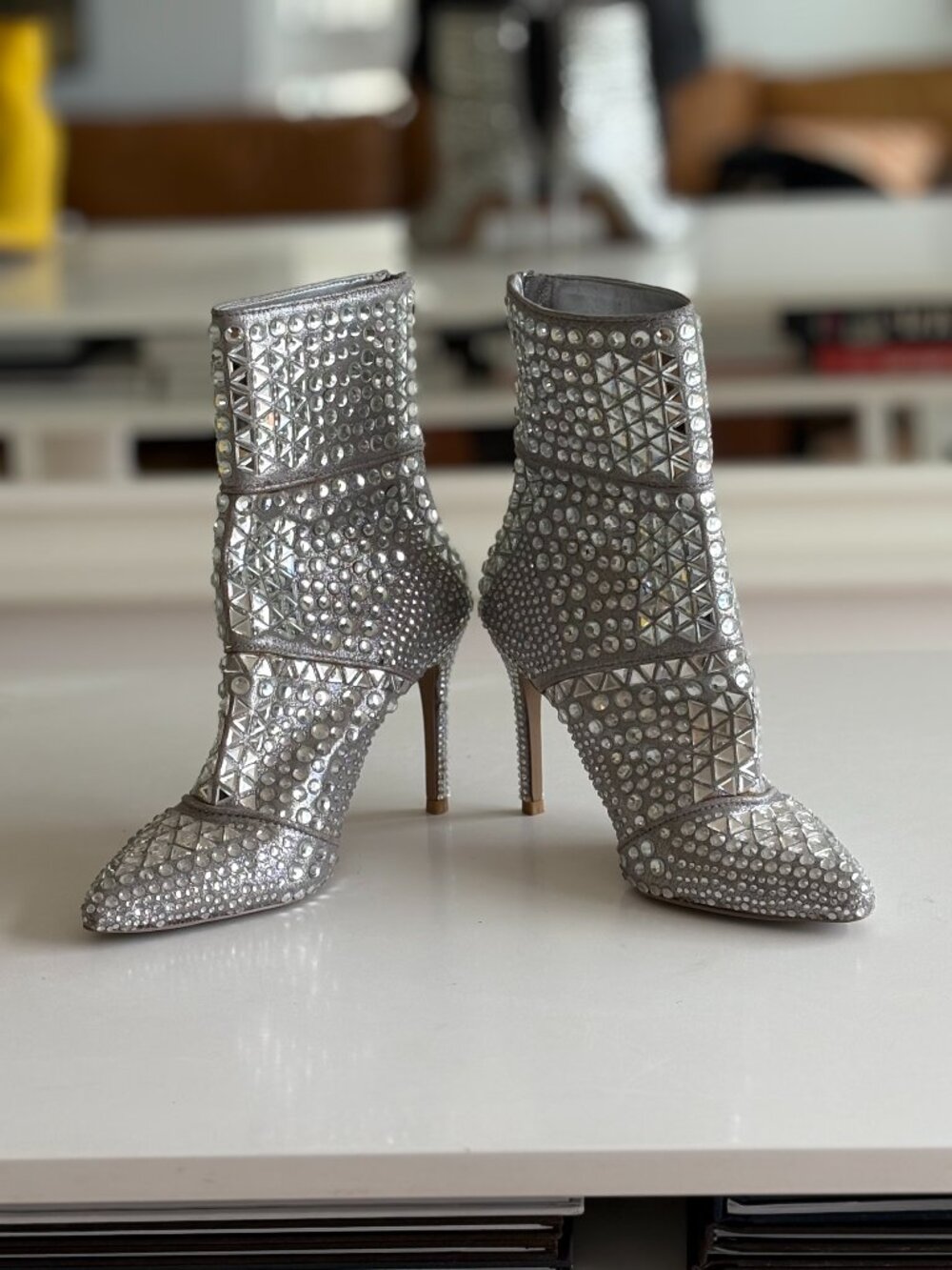 Steve Madden Mirrored Ankle Boots